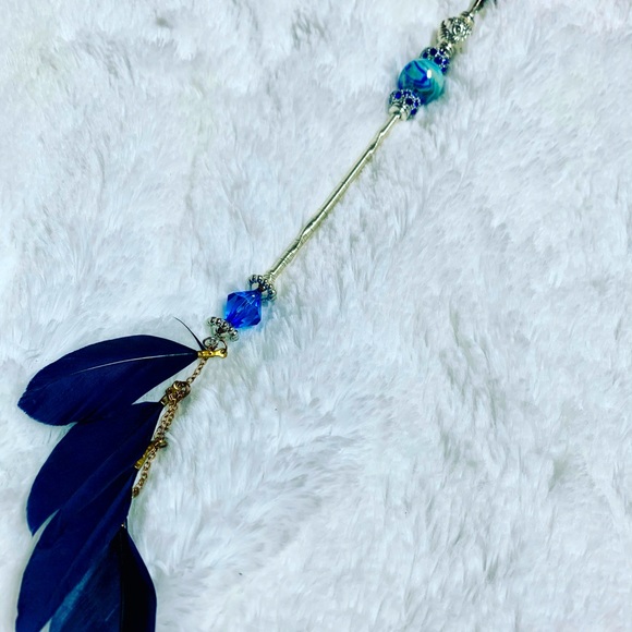 Distressed blue roach clip